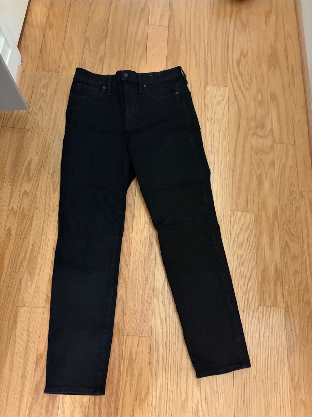 Madewell Women's Black Straight-Leg Jeans